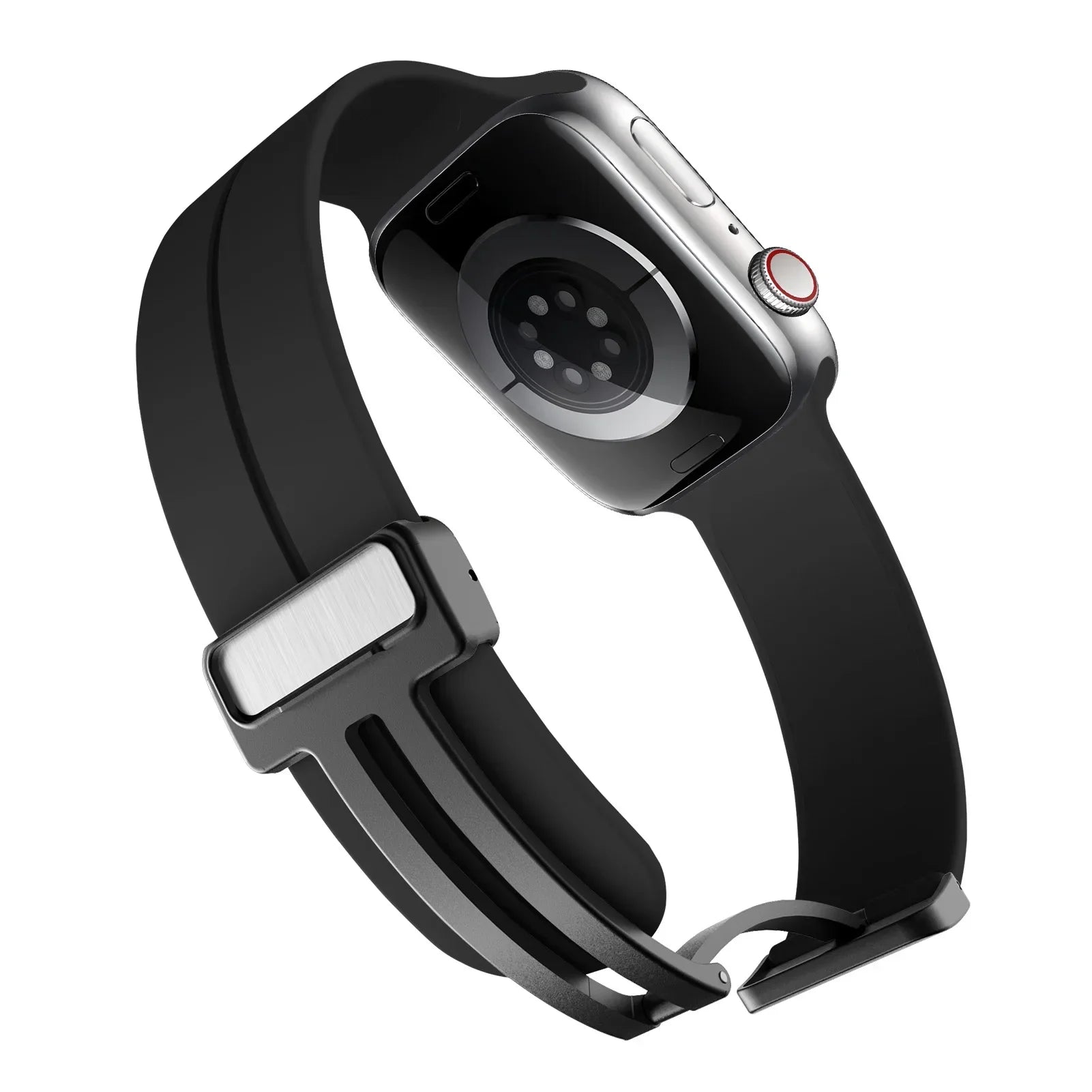 Magnetic Silicone Strap for  Watch Band 44Mm 45Mm 49Mm 40Mm 41Mm 42Mm 38Mm Correa Bracelet Iwatch Series 7 8 Se 6 9 Ultra 2