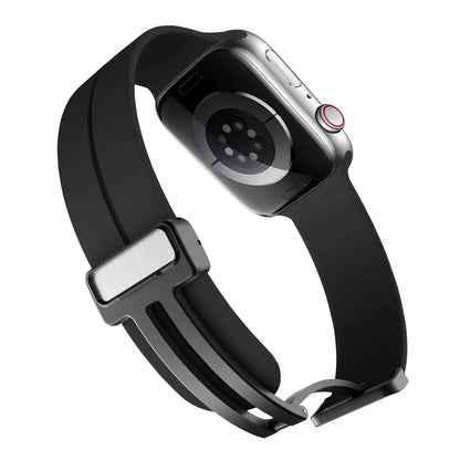 Magnetic Silicone Strap for  Watch Band 44Mm 45Mm 49Mm 40Mm 41Mm 42Mm 38Mm Correa Bracelet Iwatch Series 7 8 Se 6 9 Ultra 2