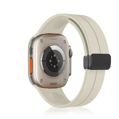 Magnetic Silicone Strap for  Watch Band 44Mm 45Mm 49Mm 40Mm 41Mm 42Mm 38Mm Correa Bracelet Iwatch Series 7 8 Se 6 9 Ultra 2