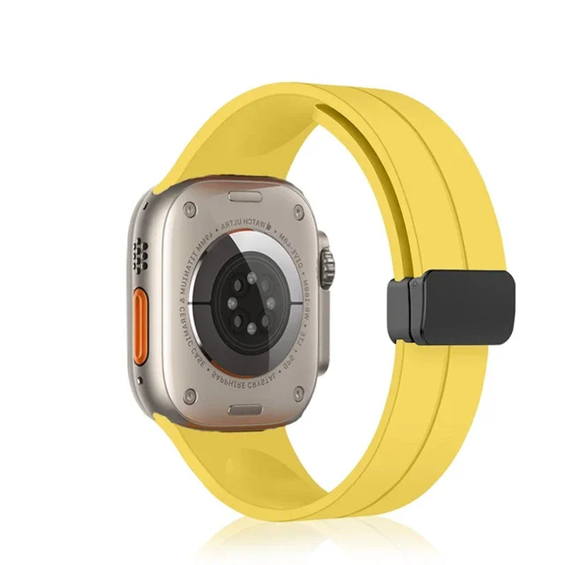 Magnetic Silicone Strap for  Watch Band 44Mm 45Mm 49Mm 40Mm 41Mm 42Mm 38Mm Correa Bracelet Iwatch Series 7 8 Se 6 9 Ultra 2