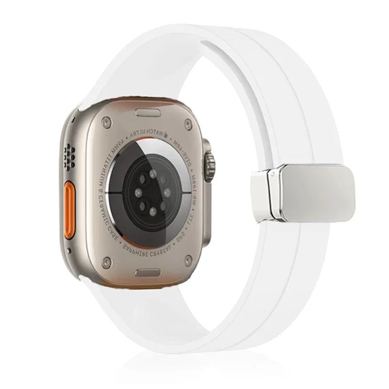 Magnetic Silicone Strap for  Watch Band 44Mm 45Mm 49Mm 40Mm 41Mm 42Mm 38Mm Correa Bracelet Iwatch Series 7 8 Se 6 9 Ultra 2