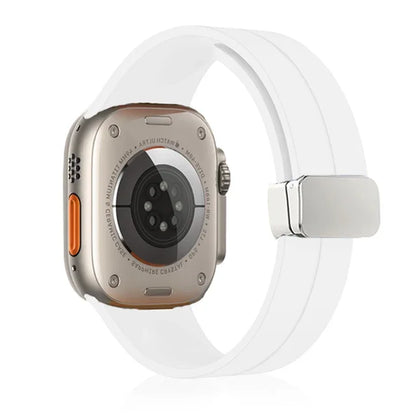 Magnetic Silicone Strap for  Watch Band 44Mm 45Mm 49Mm 40Mm 41Mm 42Mm 38Mm Correa Bracelet Iwatch Series 7 8 Se 6 9 Ultra 2